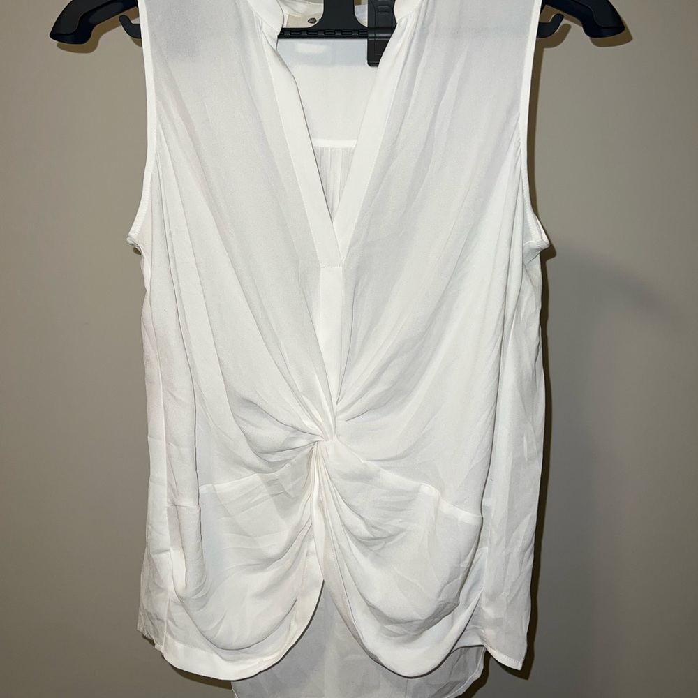 White short sleeved top